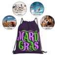 thumbnail image 5 of Mardi Gras Drawstring Backpack Sackpack String Bag Cinch Waterproof Bags for Gym Sports Yoga Travel Beach Swimming shopping, 5 of 7