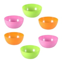 PAMINGONO 6pcs Plastic Bowl Salad Bowls Candy Dish Mixing And Serving Bowls Party Serving Bowls Snack Bowl Re-Usable