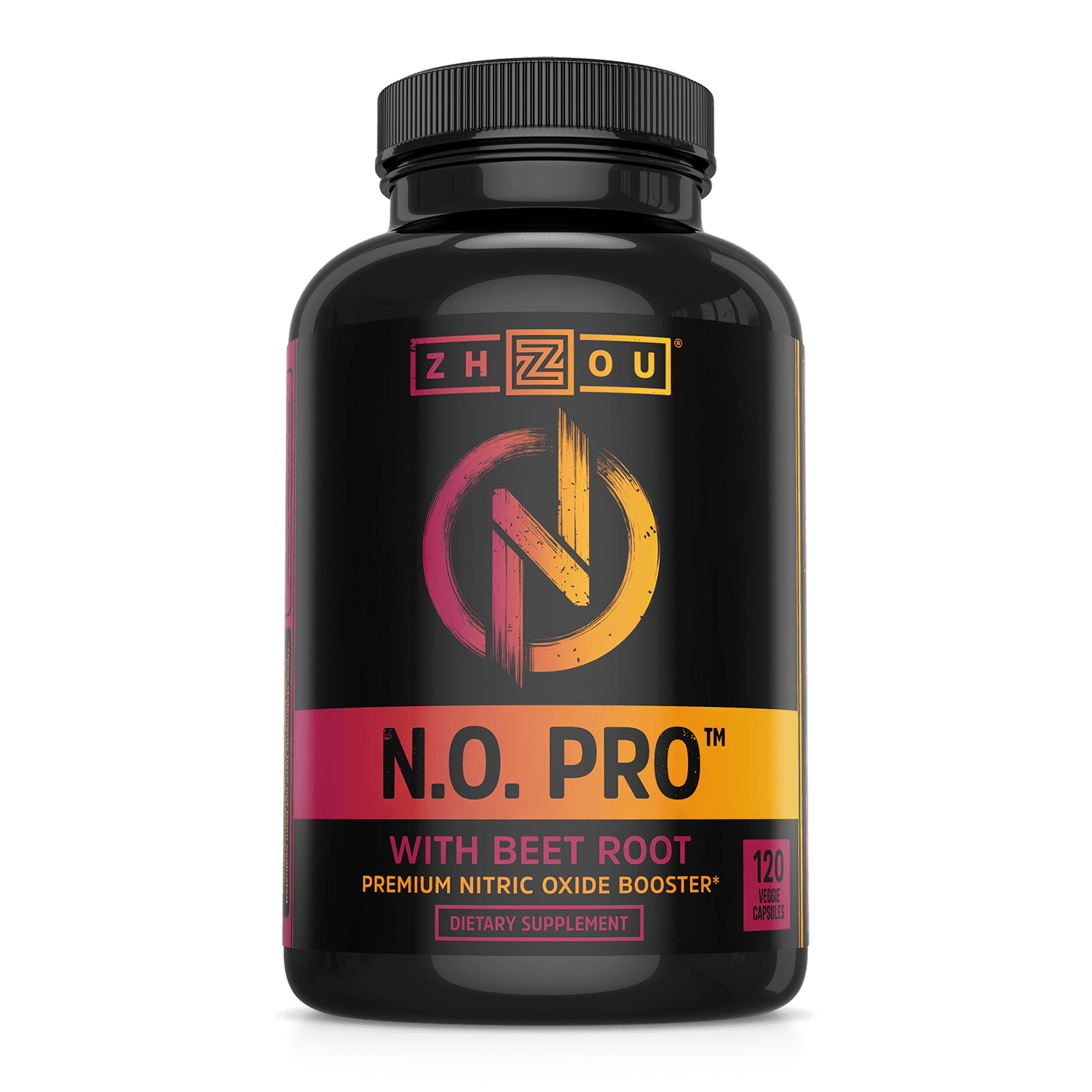 Zhou Nutrition N.O PRO, Nitric Oxide with Beet Root Pre-Workout, 120 Capsules