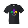 Inktastic Mardi Gras Fleur De Lis Youth T-Shirt