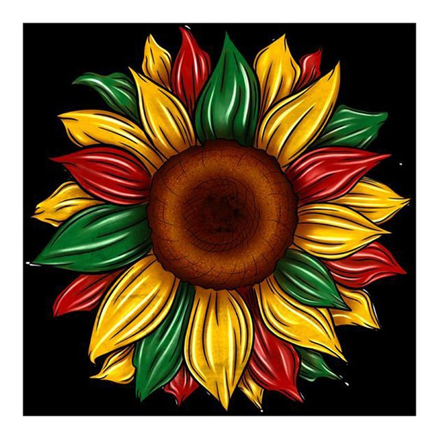 Pintura de diamante 5D DIY Taladro redondo completo Kit de girasol Decoración del hogar Artesanía(2) FLhrweasw Nuevo