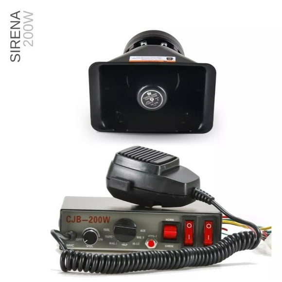 Sirena Profesional Altavoz 200W Picool Pato Escolta Federal F1 Altavoz