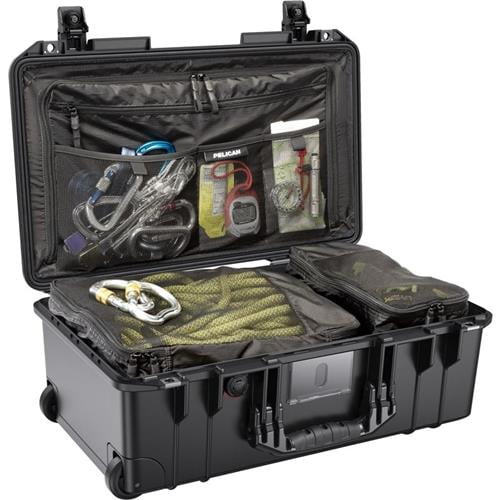 Pelican 1535TRVL Wheeled CarryOn Air Travel Case with Lid Organizer