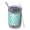 Turquoise Daisy Flower-1, variant on 12oz Tumblers Turquoise Daisy Flower Floral Pattern Vacuum Insulated Stainless Steel Travel Tumbler Cups Mug with Lid and Straw for Beer,Coffee,Beverages with Cleaning Brush for Cold & Hot Drinks