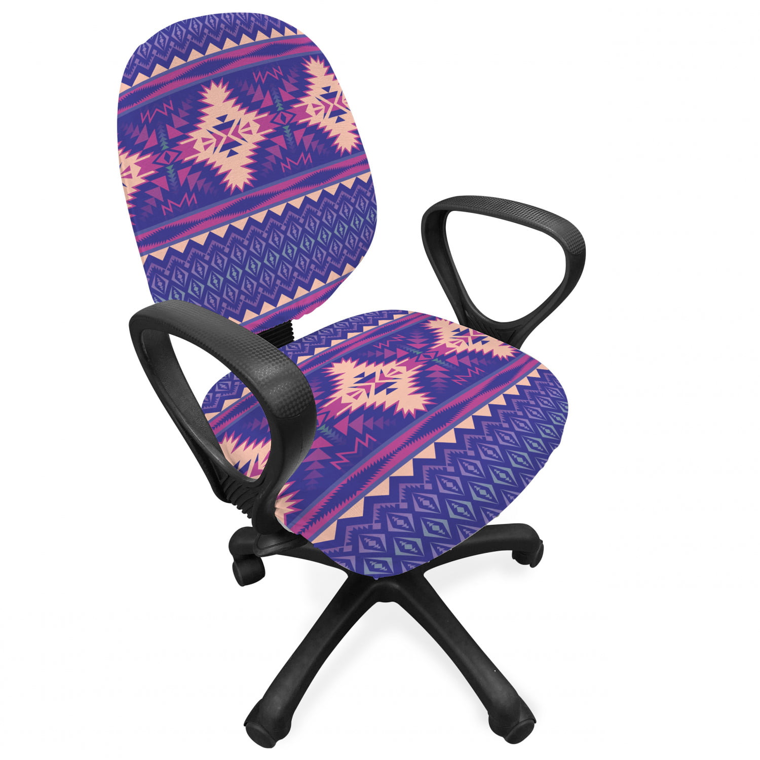 Ambesonne Aztec Office Chair Slipcover Protective Stretch Cover 