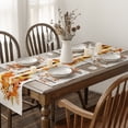 thumbnail image 4 of Smile Buffalo Plaid Polka Dot Pumpkins Leaves Fall Placemats Set of 4 for Table Runner, Kitchen Dining Table Decoration for Indoor Party 12x18 Inch, 4 of 6