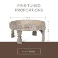 thumbnail image 5 of Maven Lane Jaya Handmade Heritage Wooden Round Coffee Table in Natural Finish, 5 of 6