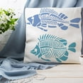 thumbnail image 5 of Fish Bone Painting Stencil Aquatic Animal Skeleton Pattern Wall Templates Art and Craft Stencils PET Reusable Templates for Wall Floor Wood Canvas Fabric Decor 11.81x11.81inch, 5 of 9