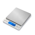 thumbnail image 1 of Hweilai Digital Kitchen Scale USB Rechargeable 0.5kg/0.01g Digital Baking Food Scale, Precision Electronic Scale Stainless Steel Weighing Table Trays, Tare Function, 1 of 5