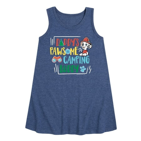 

Paw Patrol - Daddy s Pawsome Camping Buddy - Toddler And Youth Girls Fleece Dress