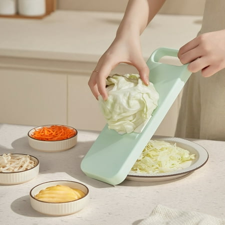 

Ludlz Vegetable Slicer Multipurpose Sharp Hand Protection Comfortable Handle Labor-saving Slicing Food Grade Vegetable Grater Onion Shredder for Home
