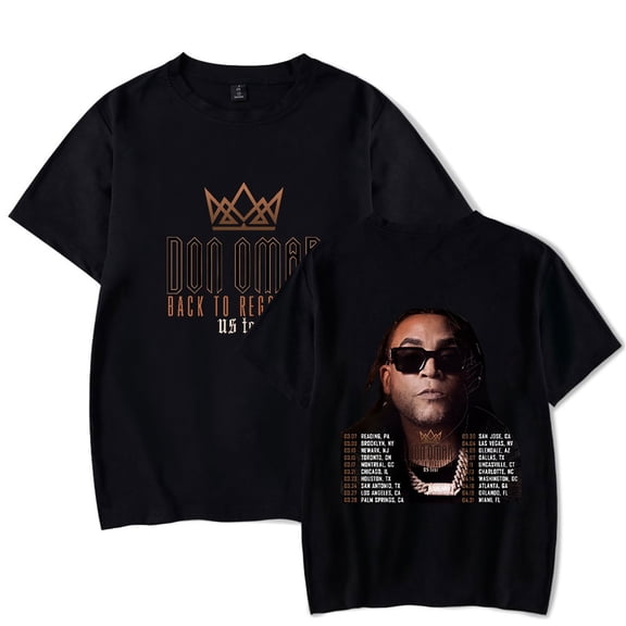 Don Omar Back to Reggaeton Tour Men/Women T-Shirt Summer Streetwear Harajuku Tshirt Shirt Short Sleeve