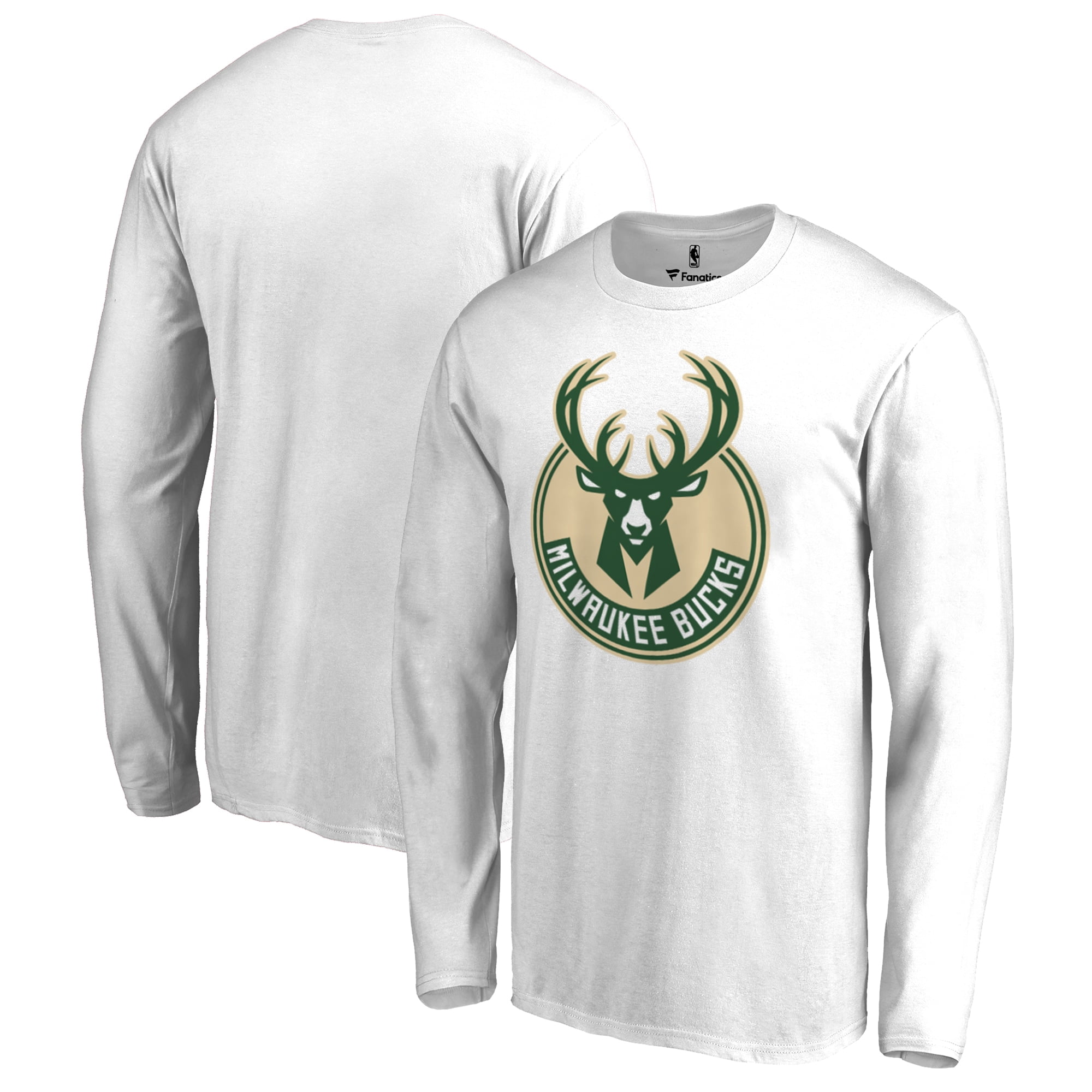 Fanatics - Milwaukee Bucks Fanatics Branded Big & Tall Team Primary Logo Long Sleeve T-Shirt 