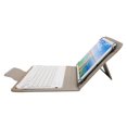 thumbnail image 5 of Juego de fundas para tableta con teclado Bluetooth blanco, funda protectora universal para 9,7-10,1 pulgadas, color dorado, 5 of 5