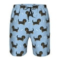 thumbnail image 3 of Fuzoiu Dachshund Dog Print Men's Beach Shorts,Men's Swim Trunks,Quick Dry Board Shorts with Pockets,Men's Bathing Suits for Surfing, Running, and Casual Wear-3X-Large, 3 of 6