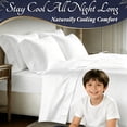 thumbnail image 6 of 4Pcs Bamboo Cooling Bedding Set, Extra Deep Pocket Breathable Sheets for Hot Sleepers, Pillowcases, Flat Sheet & Fitted Sheet, Perfect Family Gift, 6 of 8