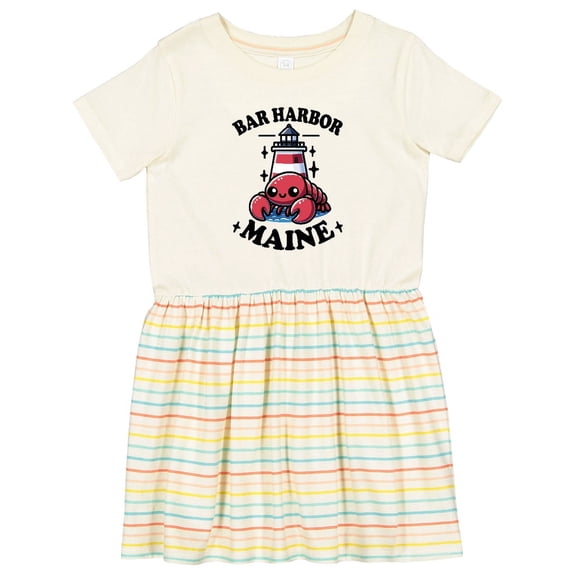 Inktastic Bar Harbor Maine Lobster Girls Toddler Dress
