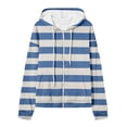 thumbnail image 4 of Chandails à Capuche Zippés pour Femmes Rabais de 50 % en Liquidation Chandail à Capuche Décontracté Imprimé à Fermeture Éclair à Manches Longues Veste Haut, 4 of 6