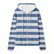 thumbnail image 4 of ICHUANYI Clearance Women's Casual Printed Zippered Long Sleeved Hooded Sweater Jacket Top(Blue, M) ICHUANYI WER2023081511612, 4 of 6