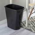 thumbnail image 3 of Sterilite 10539006 10 Gallon Ultra Plastic Wastebasket Trash Can, Black (6 Pack), 3 of 4