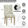 thumbnail image 5 of COEQINE Dining Room Chair Slipcovers Set of 1, Stretchable Universal Fit Chair Protector Polyester Spandex Machine Washable Covers for Dining Room, Hotel, Ceremony, Fern Leaf, 5 of 7