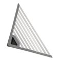 thumbnail image 2 of DOLITY Égouttoir à Vaisselle Triangulaire Enroulable Léger Robuste Résistant à la Rouille Portable 60x43x43cm Gris Foncé, 2 of 9