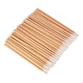 thumbnail image 3 of EeaseMX 100 bastoncillos de algodón de madera con punta única para maquillaje, herramienta de limpieza cosmética., 3 of 7