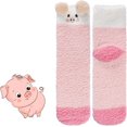 thumbnail image 5 of CHUNTIAN Sox Womens Fuzzy Socks Girls Cute Slipper Socks Funny Fluffy Winter Warm Socks Soft Cozy Plush Indoor Sleep Socks, 5 of 8