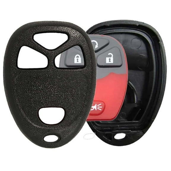 AKS KEYS New Replacement Remote Key Fob Shell 4-Button for Buick, Chevrolet, GMC, Saturn – Fits FCC ID OUC60221 & OUC60270 – Select 2007–2017 Models – Shell Only, No Electronics Included (1)