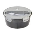 thumbnail image 2 of up to 65% Off WIZUTIZ Student Lunch Boxes Can Be Heated In The Microwave Circular Convenient Lunch Boxes Kitchen Bento Boxes Fruit Food Grade Preservation Boxes Gray, 2 of 5