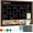 24" x 18", variant on Chalkboard Calendar 36"x 24" Chalk Calendar for Wall | Framed Chalk Calendar Cork Combo Board,Wall Mounted Blackboard Calendar for Office, Kitchen, School &
