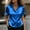 Blouses-Blue, variant on Gamivast Satin Shirts for Women Slim Fitted Short Sleeve Button Down Blouses Satin Lapel Collar Casual Work Office Blouse Tunic Tops Trendy Solid Outfit