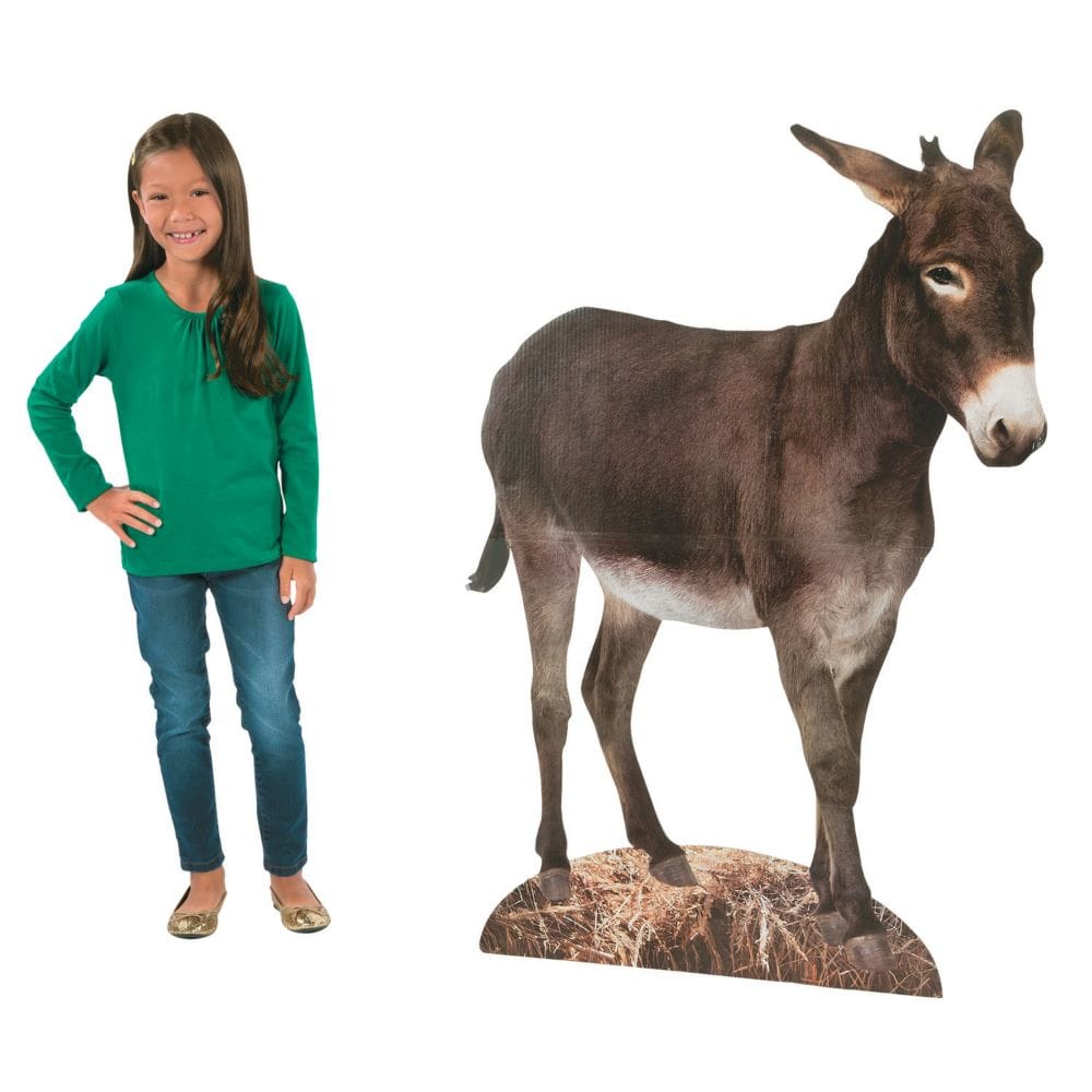 Donkey Nativity Stand Up Party Decor 1 Piece