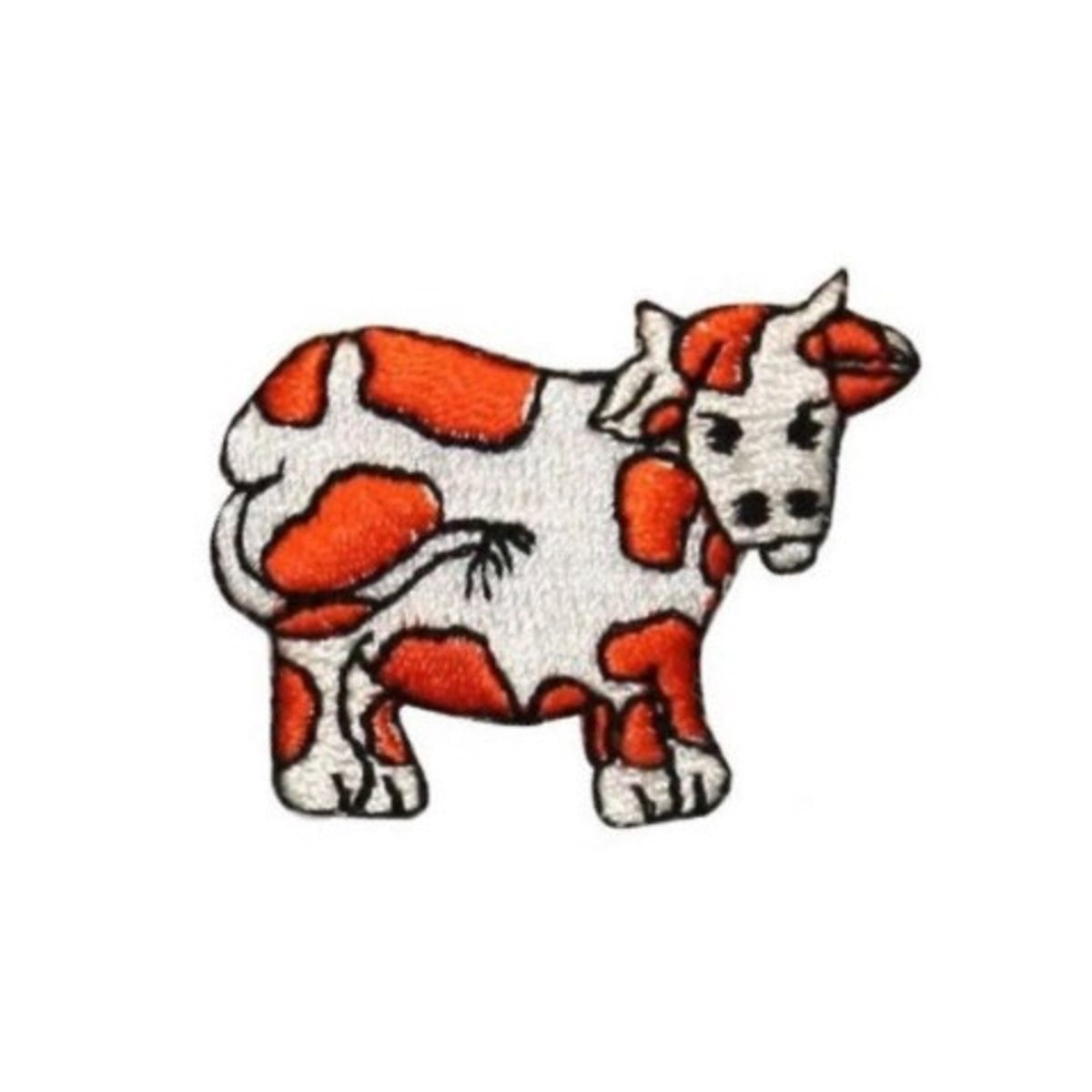 ID 0710B Cartoon Cow Patch Farm Animal Livestock Embroidered Iron On