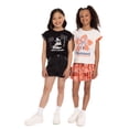 thumbnail image 6 of Disney Moana Girl’s Crochet Trim Crewneck Tee with Dolman Sleeves, Sizes 4-16, 6 of 8