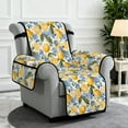 thumbnail image 2 of TSOVTHRID Lemon Floral Leaf Print Recliner Covers Non Slip Recliner Slipcovers Furniture Protector Dog Couch Recliner Cover with Pocket Washable Reclining Chair Protector for Pets, 2 of 7