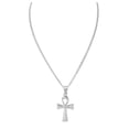 thumbnail image 2 of Slay Queen w/ Ladies on Fire Hip Hop Jewelry Necklace, Pendant, and Earrings Bling Set - TPBE-01 (24, Italy Silver (Ankh Cross), 2 of 6