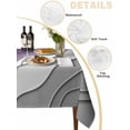 thumbnail image 2 of Purple Grey Ombre Table Cloth, Modern Geometric Abstract Aesthetics Cream Waterproof Tablecloth for Rectangle Tables, Reusable Washable Fabric Table Cover for Restaurant Kitchen Dining Tables 60"x84", 2 of 5