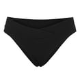 thumbnail image 3 of Hontri Swim Pants Deals under $5, Women's V Cut High Waisted Swim Bottom Hipster High Cut Bikini Swimsuit Bottom Black M, 3 of 9