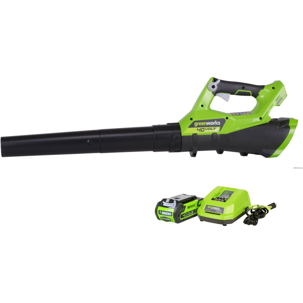 Greenworks 40V 390 CFM 110 MPH Cordless Leaf Blower with 2.5 Ah Battery