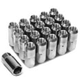 thumbnail image 1 of J2 Engineering LN-T7-007-15-SL J2 Engineering 7075 -T6 Forged Aluminum M12X1.5 20Pcs 50mm Height Close -End Lug Nut Set w / Socket Adapter (Silver), 1 of 6