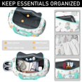 thumbnail image 4 of Women Men Gym Bag,Princess Castle Flower Pattern Small Duffle Bag Spend the Night Bags for Women with Shoes Compartment Washbag,Detachable Shoulder Strap,19.7x8.3x11 Inches, 4 of 5