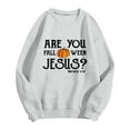 thumbnail image 5 of Ediodpoh Men's Hoodless Sweatshirt Fashionable Oversized Pullover for Holiday Celebrations Unique Logo Print Stylish Fall Apparel Plus Size Hop Sweatshirts for Men Light Gray S, 5 of 5