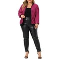 thumbnail image 2 of DARING DIVA Plus Size Sequin Bomber Sparkle Shiny Glitter Outfits 2X Hot Pink, 2 of 6