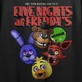 thumbnail image 6 of Five Nights At Freddy's Are You Having Fun Yet Crew Neck Short Sleeve Women's Black Crop Top-XL, 6 of 7