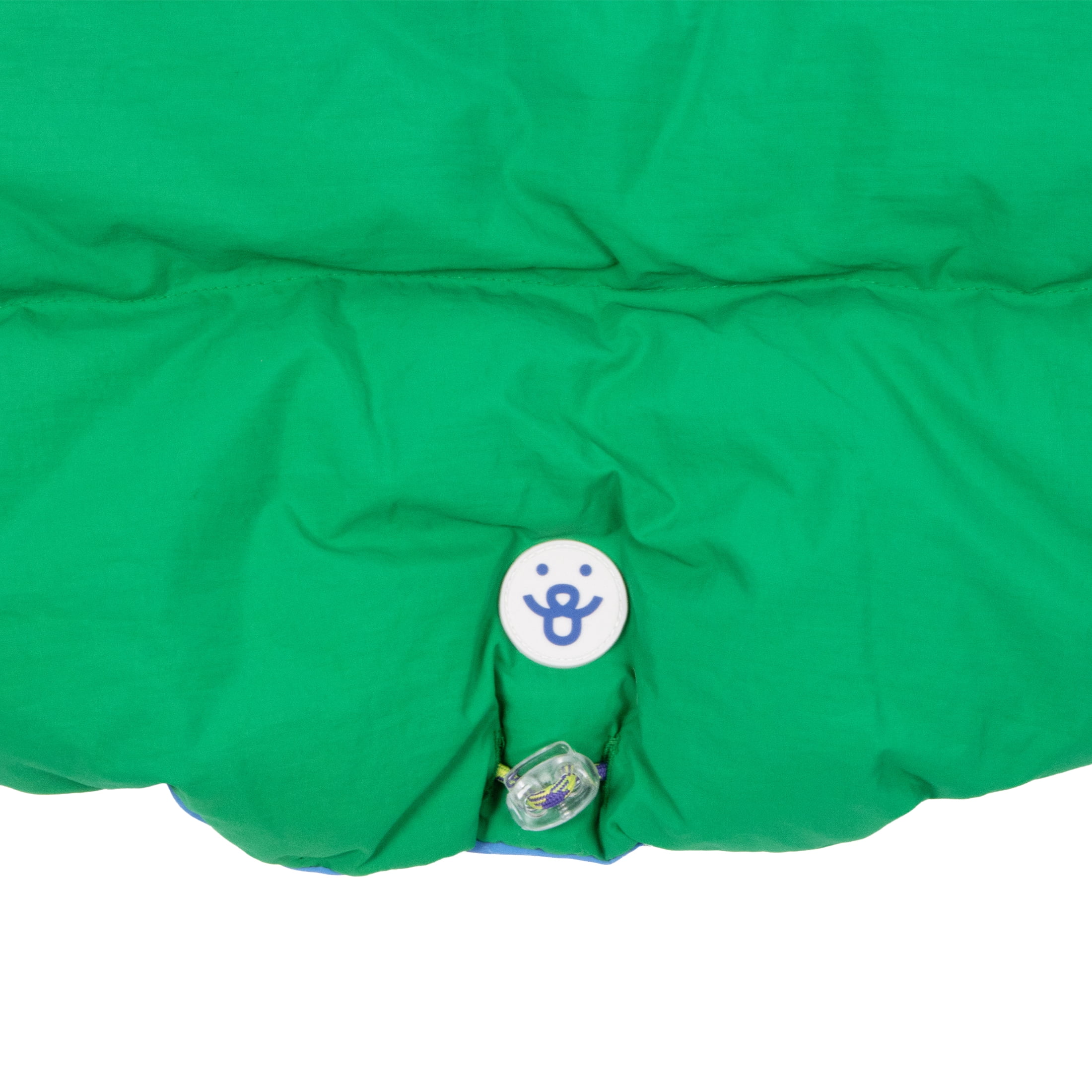Oodles Green Quilted Puffer Bubble Hem Fall Dog Jacket, Large