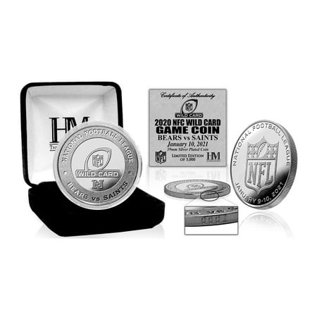 New Orleans Saints vs. Chicago Bears Highland Mint 2020 NFL Playoffs Wild Card Official Flip Coin