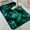 Dark Green Tropical Leaves, variant on 1pc Seahorses with Seashells and Bubbles Bathroom Rug Bathroom Decor and Accessories- Durable,Anti Slip,And Quick Drying,Suitable For Indoor/outdoor Use - Perfect For Bathrooms,Bedrooms,Kitchens
