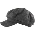 thumbnail image 2 of Women's Wool Blend Newsboy Hat with Drawstring, Ventage Casual Style Cabbie Cap for Cold Days 1Pack, 2 of 7