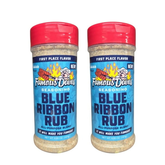(2 Pack) Famous Dave’s Blue Ribbon Rub Seasoning, All Purpose Blend 6.95 Oz